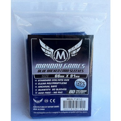 80 Mayday Games Ultimate MTG/Pro Card Sleeves Blue-backed and Textured 63.5mm x 88mm