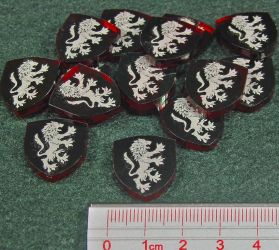 Bag of 15x Lion Acrylic power tokens House Lannisterfor A Game of Thrones LCG 2nd Edition