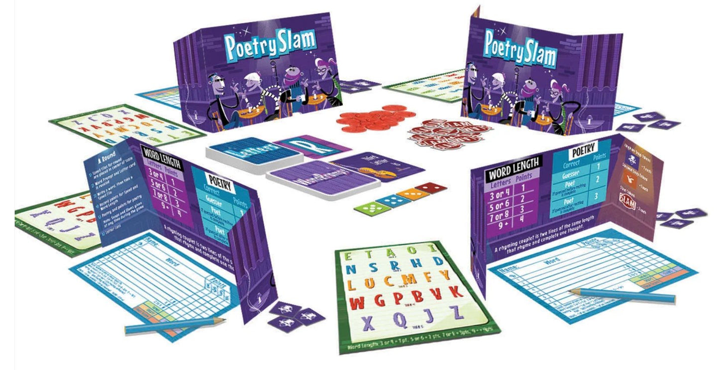 Poetry Slam: A groovy party game for 3-10 players