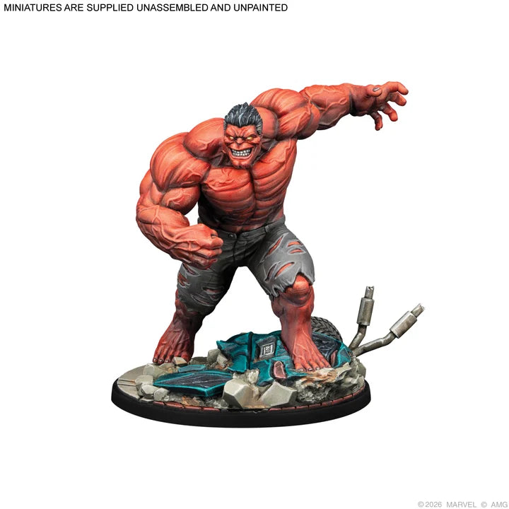 Marvel Crisis Protocol Leader, Red Hulk, & Sensational She-Hulk Character Pack