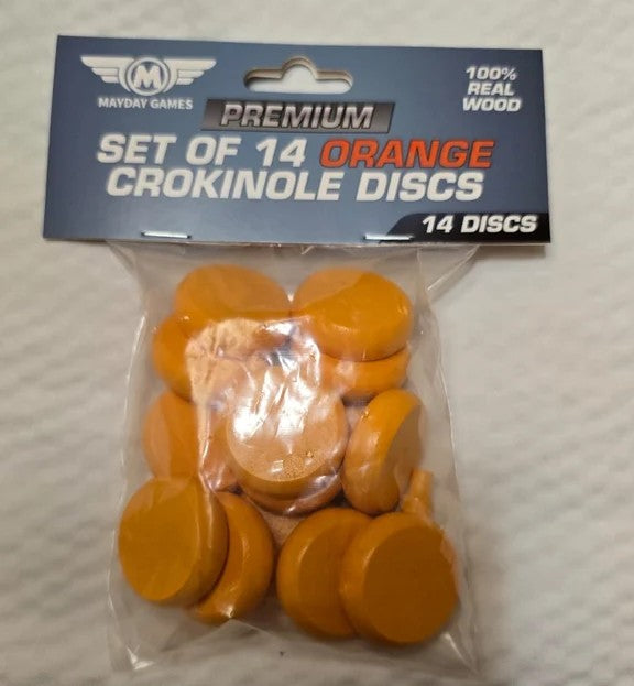 Orange Premium Crokinole discs