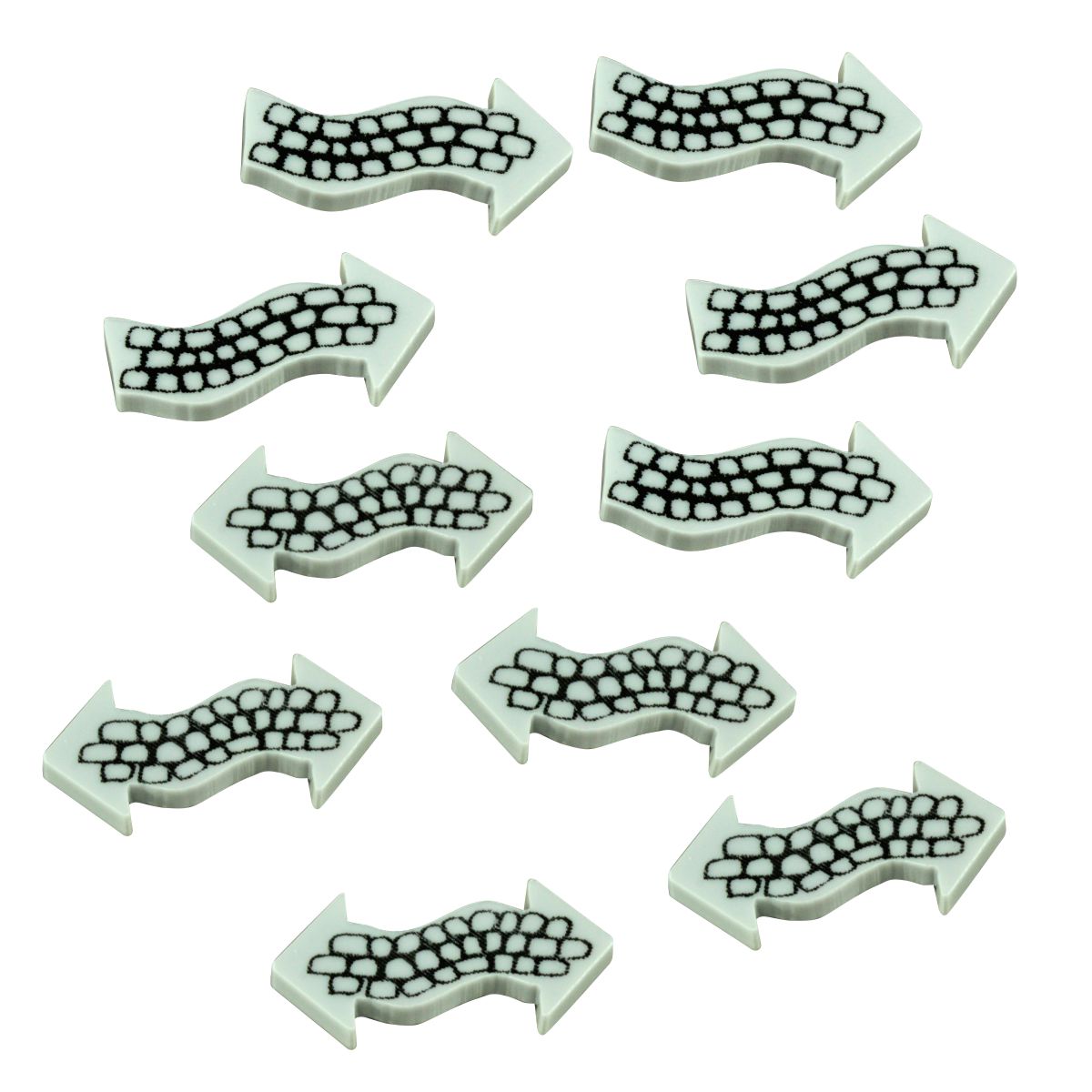 Path Token Set Grey Acrylic for Arkham Horror LCG