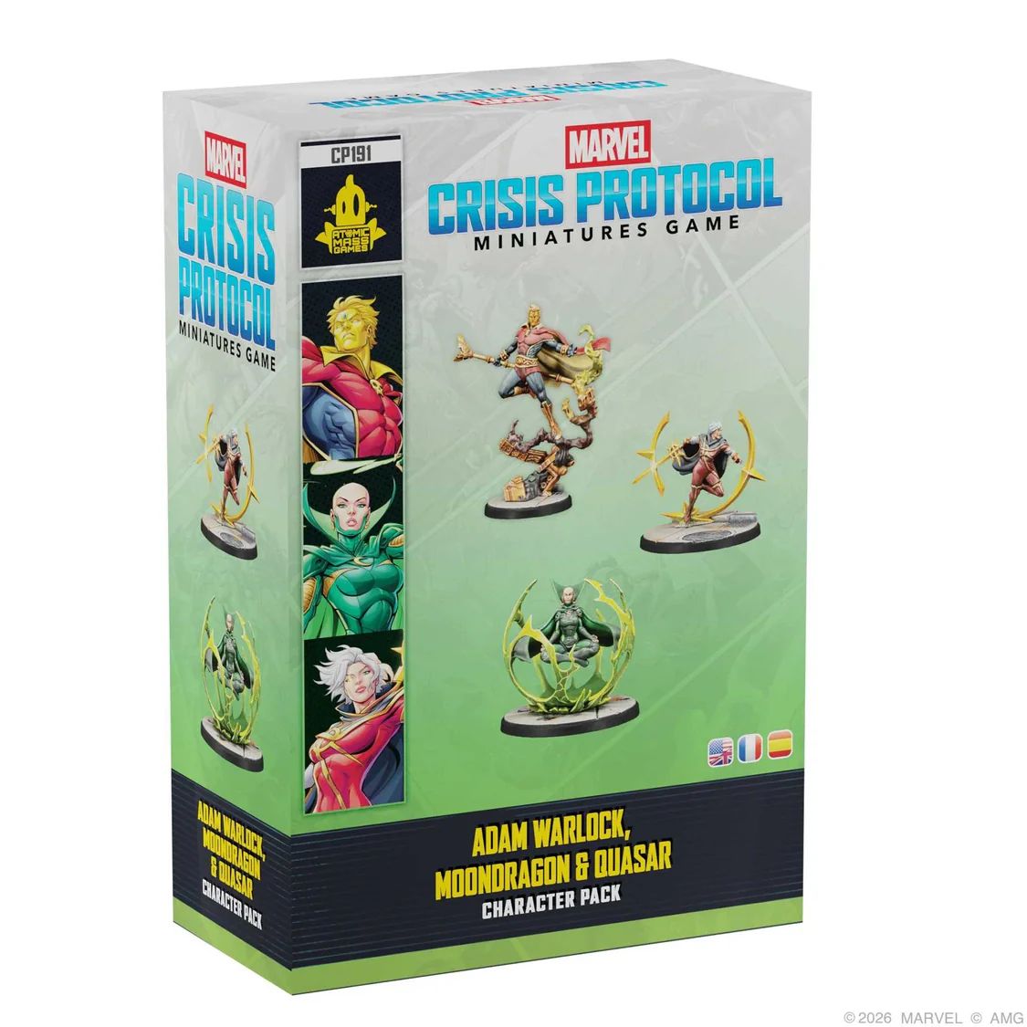 Marvel Crisis Protocol Adam Warlock, Moondragon, Quasar Character Pack