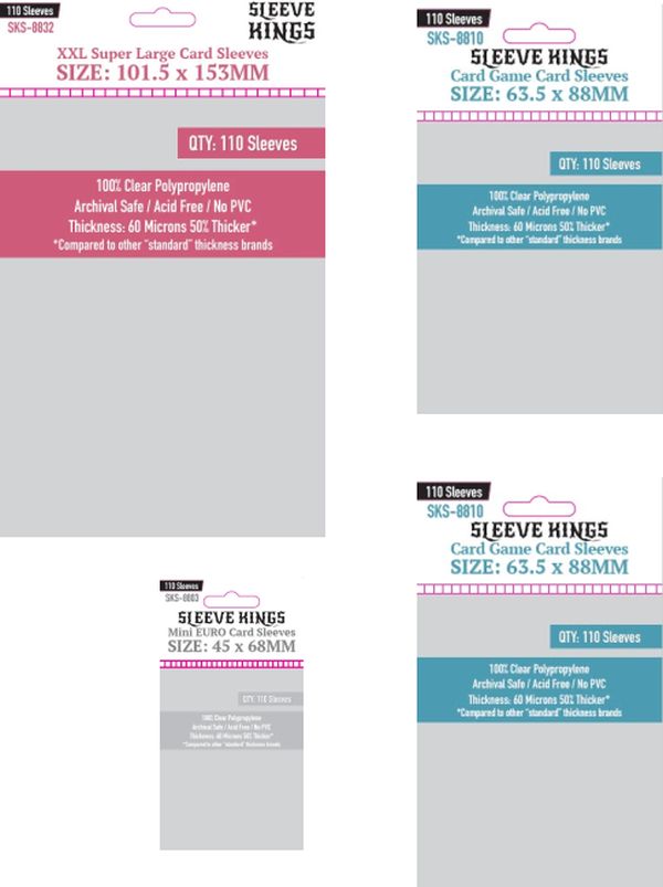 "Spirit Island" Compatible Sleeve Kings Bundle(8803 X 1 + 8810 X 2 + 8832 X 1)