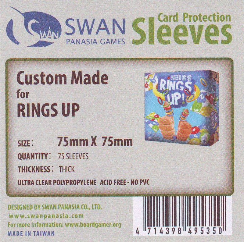 Swan Premium Card Sleeves: 75x75 mm 75 per pack