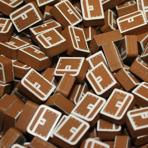 Wooden chest token