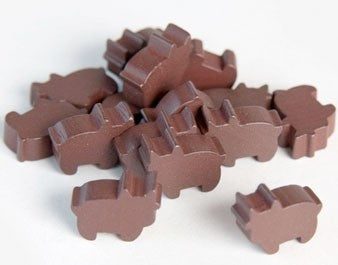 Wooden cow token