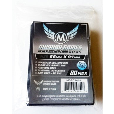 80 Mayday Games Ultimate MTG/Pro Card Sleeves Black-backed and Textured 63.5mm x 88mm