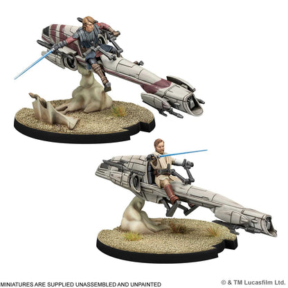 Star Wars Legion Jedi General on BARC Speeder