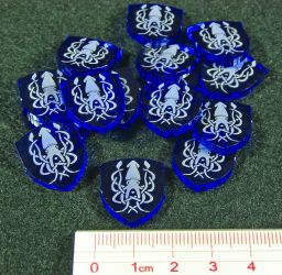 Bag of 15x Kraken Acrylic power tokens House Greyjoy for A Game of Thrones LCG 2nd Edition