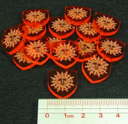 Bag of 15x Sun Acrylic power tokens House Martel for A Game of Thrones LCG 2nd Edition