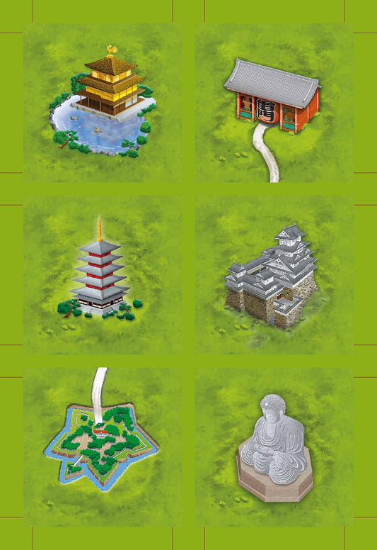 Carcassonne Japanese Monasteries mini expansion