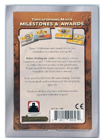 Terraforming Mars: Milestones and Awards