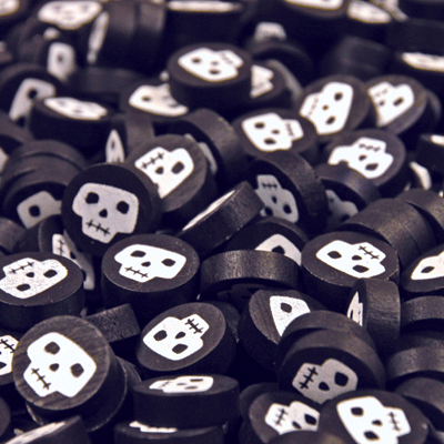 Wooden skull token