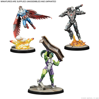 Marvel Crisis Protocol Captain America & The Avengers Character Pack