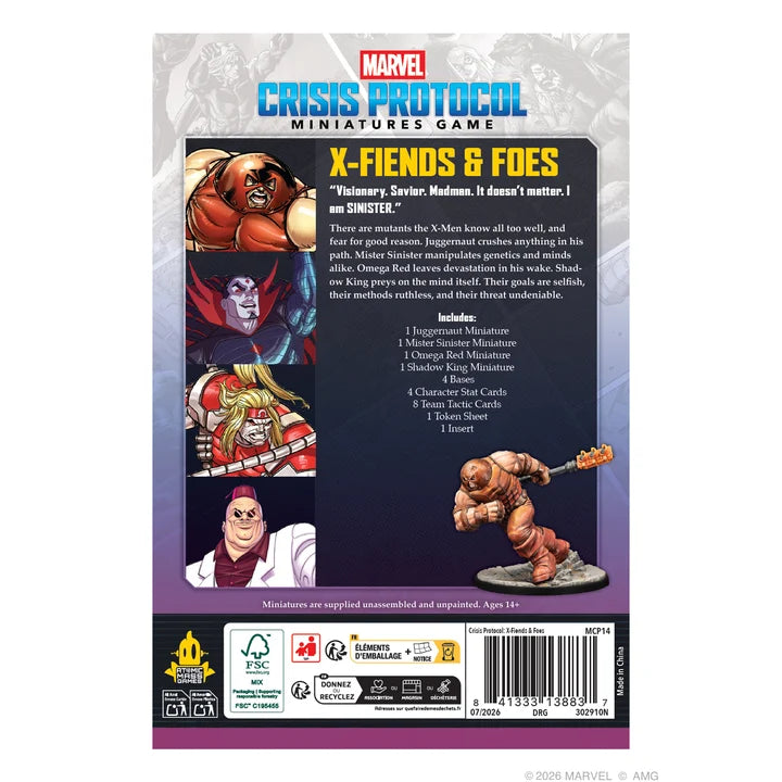 Marvel Crisis Protocol X-Fiends & Foes Character Pack