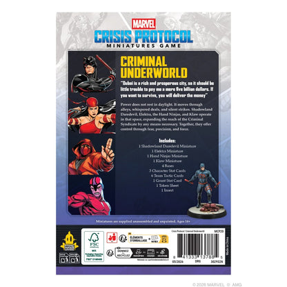 Marvel Crisis Protocol Criminal Underworld Character Pack