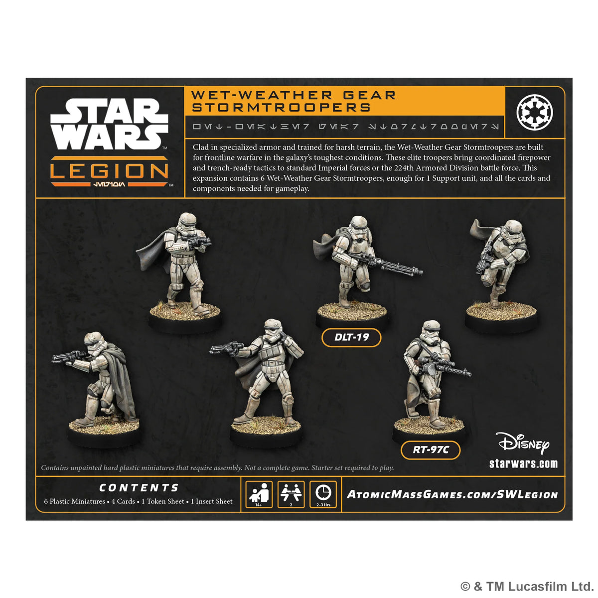 Star Wars Legion Wet-Weather Gear Stormtroopers