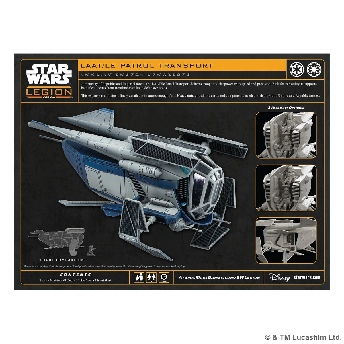 Star Wars Legion LAAT/le Patrol Transport
