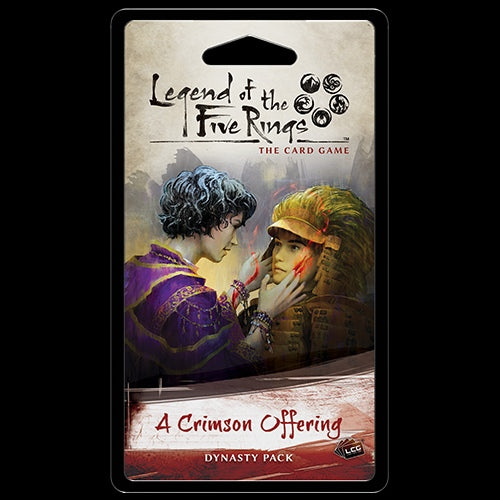 A Crimson Offering Dynasty Pack for the Legend of the Five Rings Card Game
