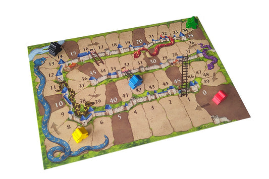 Carcassonne mini expansion Snakes and Ladders board