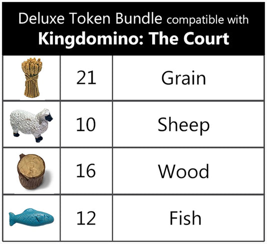 Deluxe Token Bundle compatible with Kingdomino: The Court (set of 59)