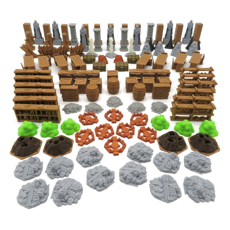 Full Scenery Pack for Gloomhaven Jaws of the Lion 114 pieces