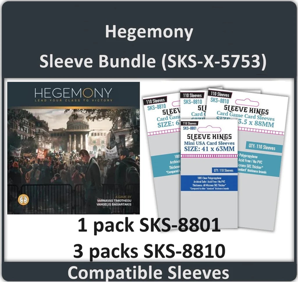 "Hegemony" Compatible Card Sleeve King Bundle (8801 x 1 + 8810 x 3)