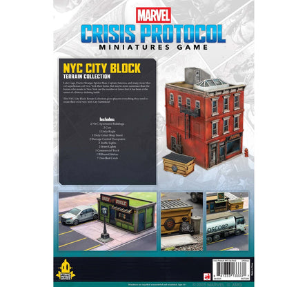 Marvel Crisis Protocol NYC City Block Terrain Collection