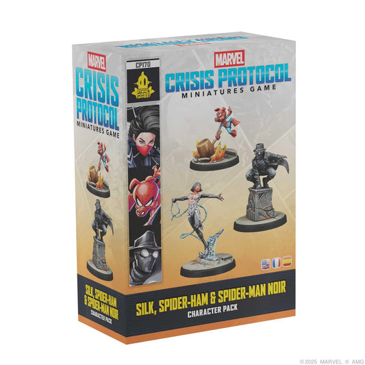 Marvel Crisis Protocol Silk, Spider-Ham and Spider-Noir character Pack