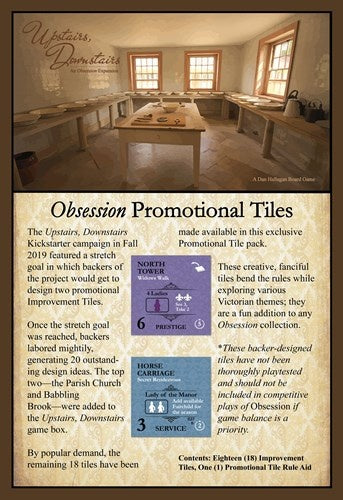 Obsession Board Game 2nd Edition Promo Tiles