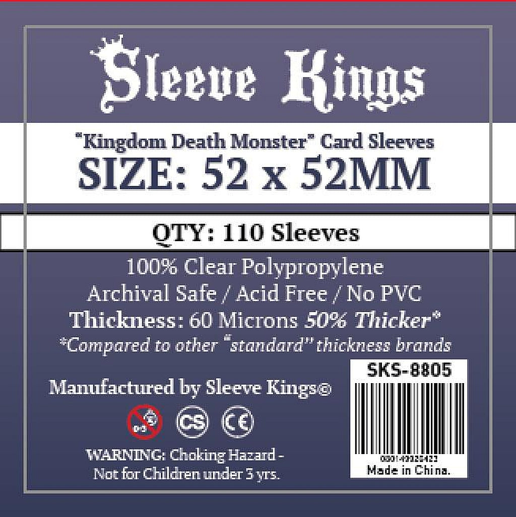 Sleeve Kings Standard "Kingdom Death Monster" Card Sleves (52 X 52mm) -110 Pack, -SKS-8805