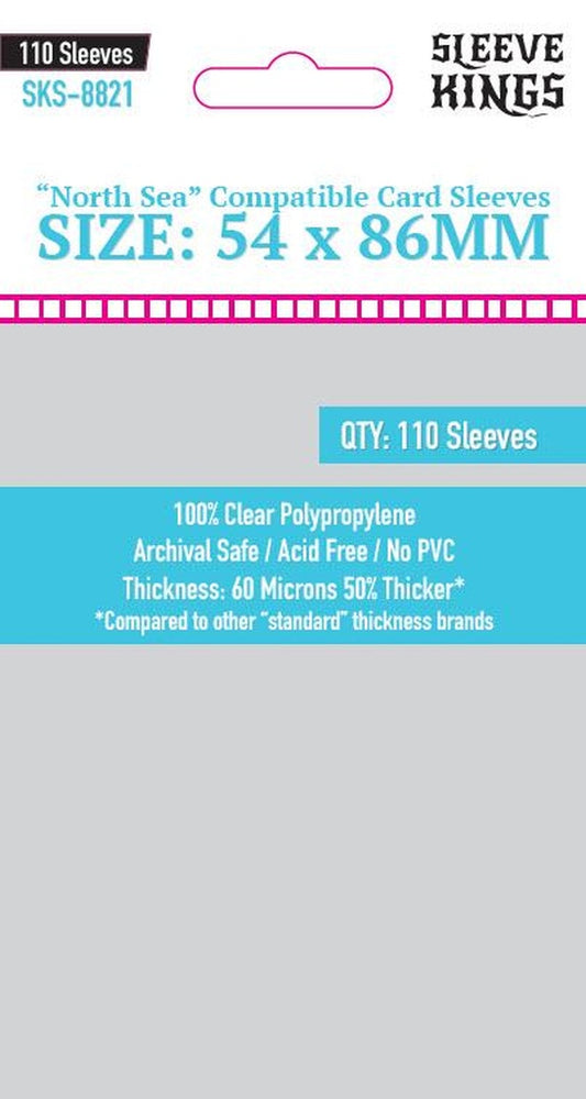 Sleeve Kings Standard "North Sea Compatible" Sleeves (54x86mm) - 110 Pack, SKS-8821