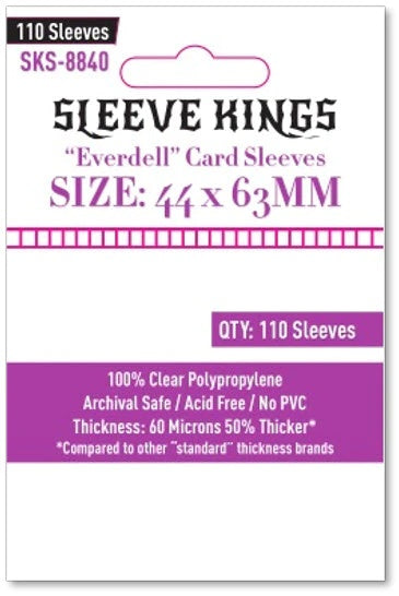Sleeve Kings Standard "Everdell Mini Compatible" Sleeves (44 X 63 MM) - 110 Pack, SKS-8840
