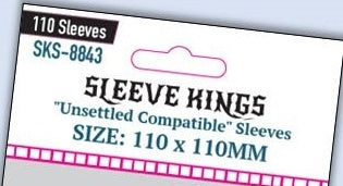 Sleeve Kings Standard "Unsettled Compatible" Size (110 X 110 MM) - 110 Pack, SKS-8843