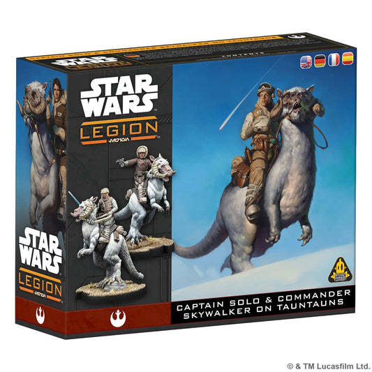 Star Wars Legion Captain Solo and Commander Skywalker on Tauntuns