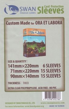 Swan Premium Card Sleeves: custom made for Ora et Labora 1st edition