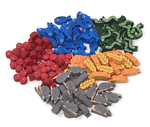 Wooden Food Tokens