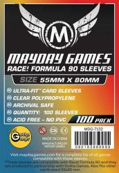 100 Mayday Games Standard Race Formula 90 Card Sleeves (55 X 80 MM) MDG7132