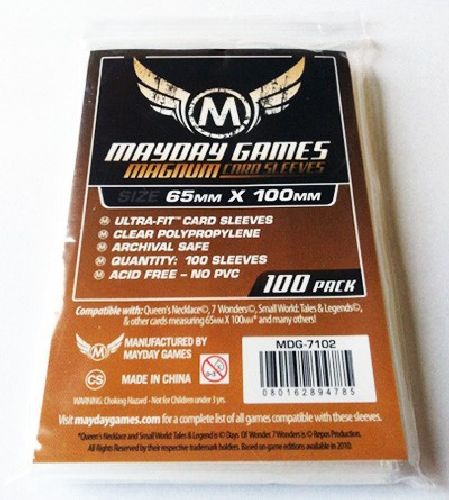 100 standard Mayday Games Sleeves for 7 Wonders