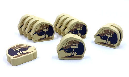 12 Piece Set of Wooden Packbirds for Near and Far