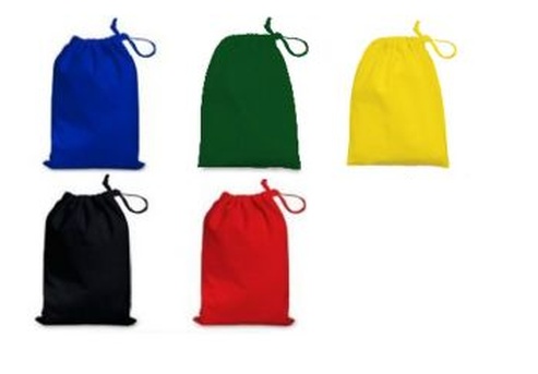 5 medium cotton drawstring bags for Quacks of Quedlinburg