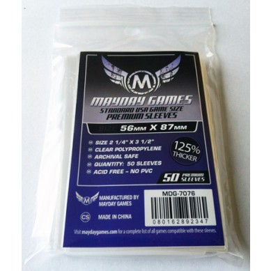 50 Mayday Games Premium USA Sleeves (56 MM X 87 MM) MDG7076