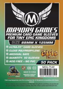 50x Mayday Games Premium Custom Tiny Epic Kingdoms Sleeves ( 88x125mm ) MDG7148
