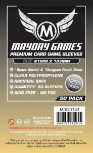 50x Mayday Games Premium Magnum Space Alert Sized Card Sleeves ( 61x103mm ) MDG7142