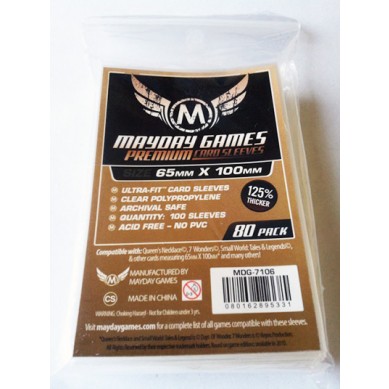 80 Premium Mayday Games sleeves for 7 wonders