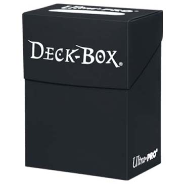 Black deck box for LCG cards