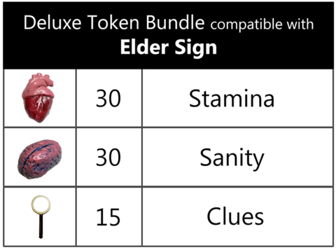 Elder Sign Realistic Resource Tokens