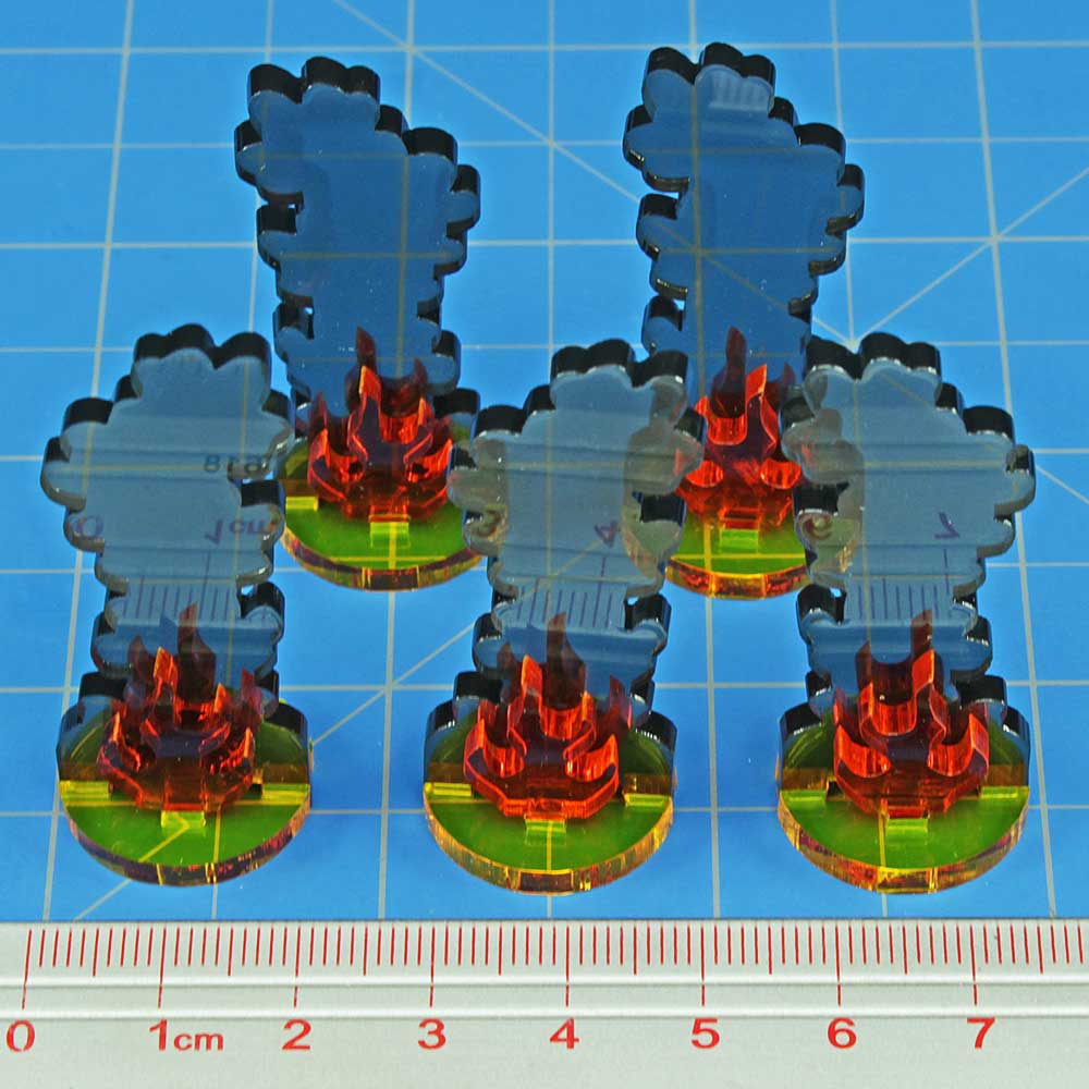 Flaming Wreckage Tokens