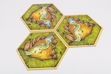 Pack of 3 Gold River hexes